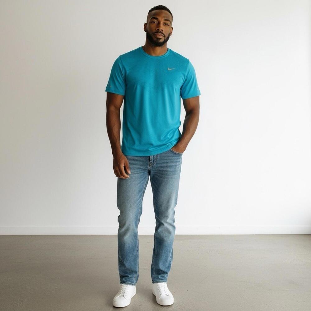 $55 Nike Stride Men's ADV Short-Sleeve Running Top XXL HV5203-345 Dusty Cactus - Picture 11 of 11